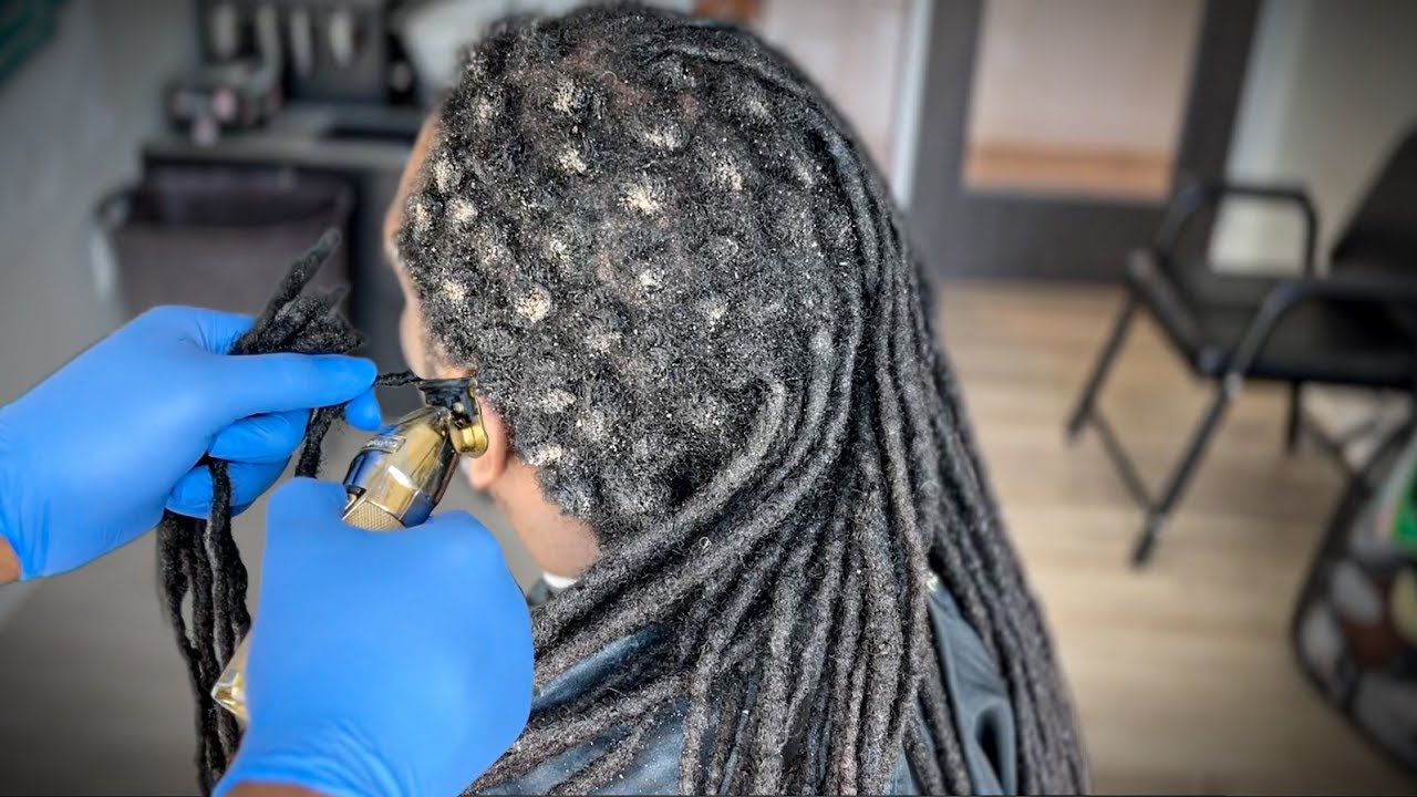 CUTTING OFF LOCS AFTER DECADES | ASMR | 🤯 | TRANSFORMATION 😳 | MUST SEE | DIFFICULT  MODE : 87.5