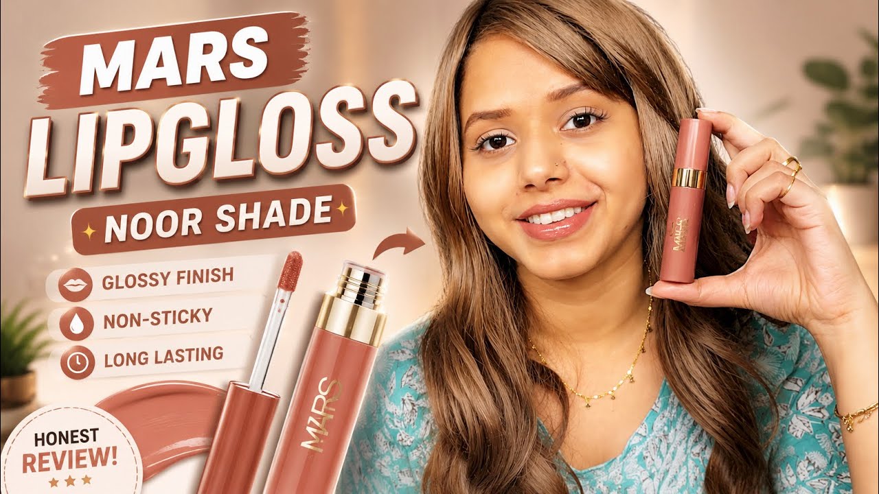 Mars Lipgloss Transferproof |Noor Shade | Best Nude Lipstick Under Budget.  #marslipstick #lipgloss