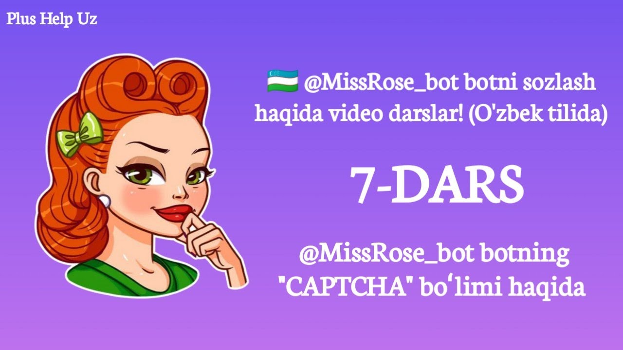 7-DARS: @MissRose_bot botning 