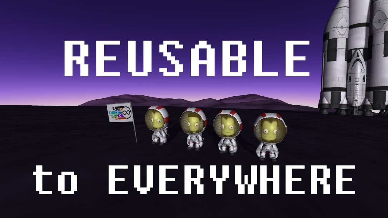 Landing everywhere - infinitely reusable - stock KSP