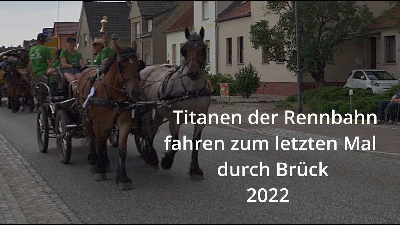 Titanen der Rennbahn fahren zum letzten Mal  durch Brück 2022