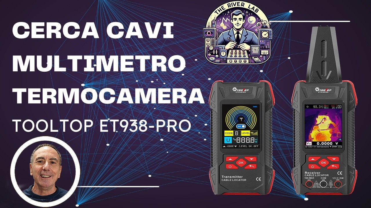 CERCACAVI MULTIMETRO TERMOCAMERA TOOLTOP ET-938 PRO #elettronica #diy