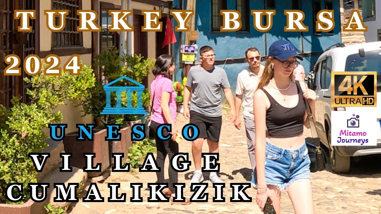TURKEY BURSA 4K WALKING TOUR | CUMALIKIZIK VILLAGE (UNESCO) | JUNE 27TH 2024 | UHD 4K 6OFPS