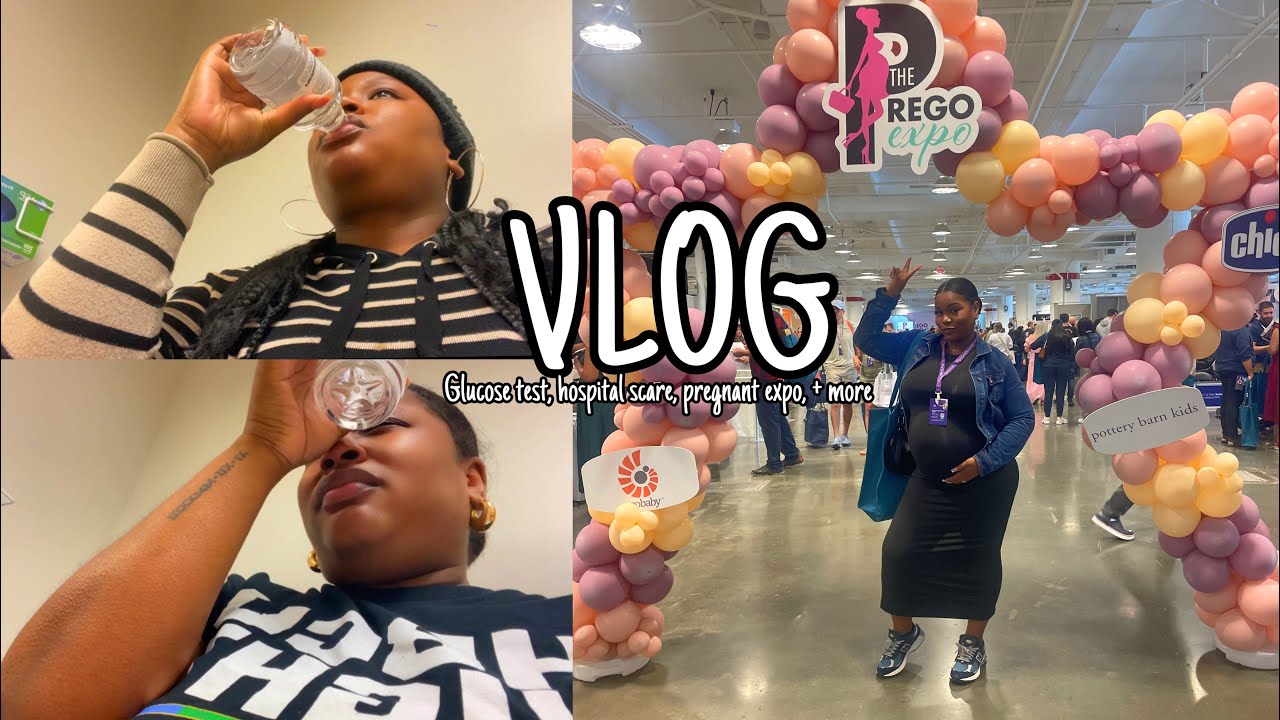 VLOG | 28 WEEK GLUCOSE TEST *I failed & PREGO EXPO | QUEEN JA’VON