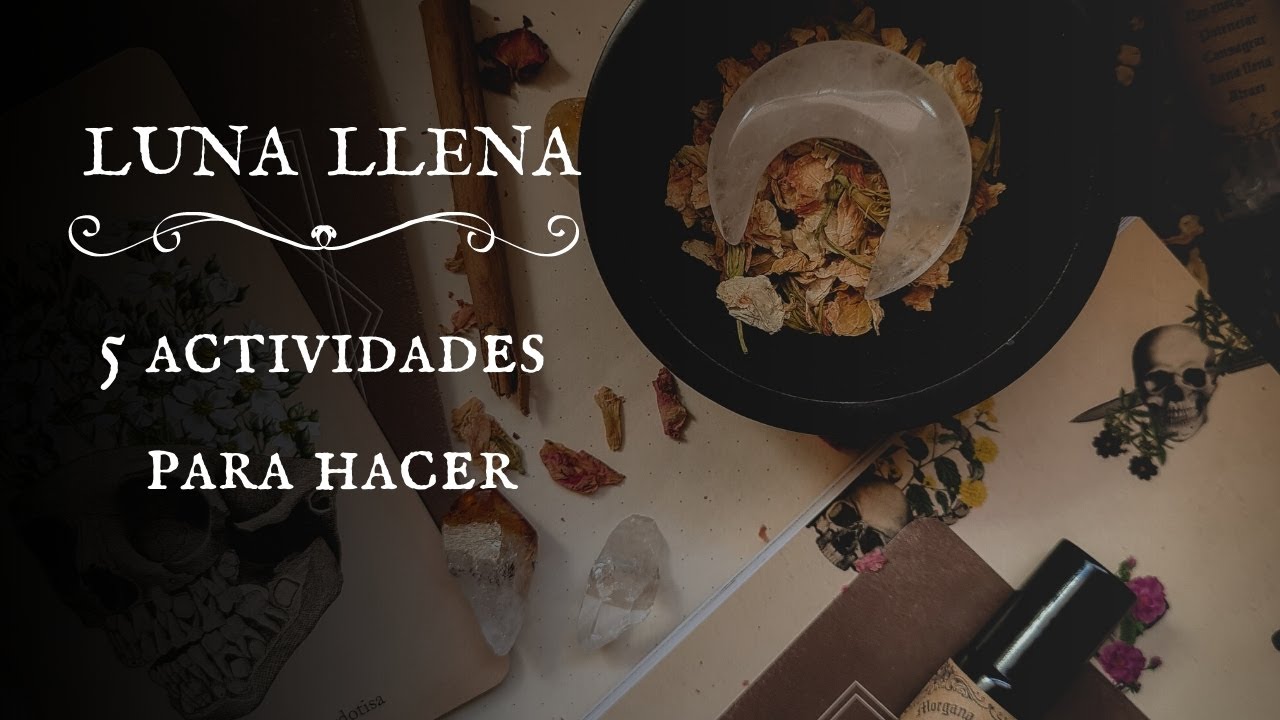 ACTIVIDADES para hacer en LUNA LLENA