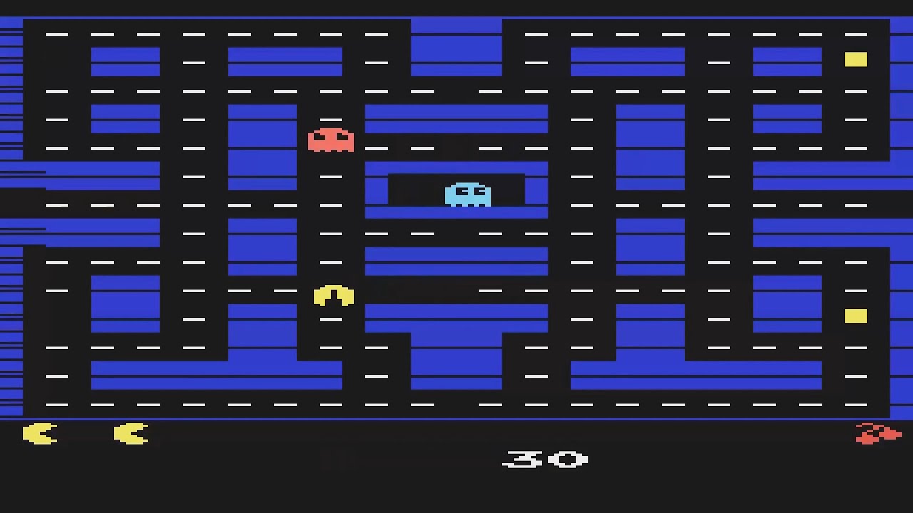 ATARI 2600 Pac Man Arcade Enhanced Hack 2010 NTSC HOMEBREW