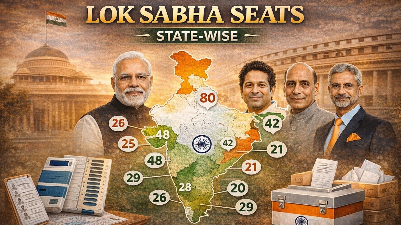 India Lok Sabha Seats: State & UT-wise Distribution 