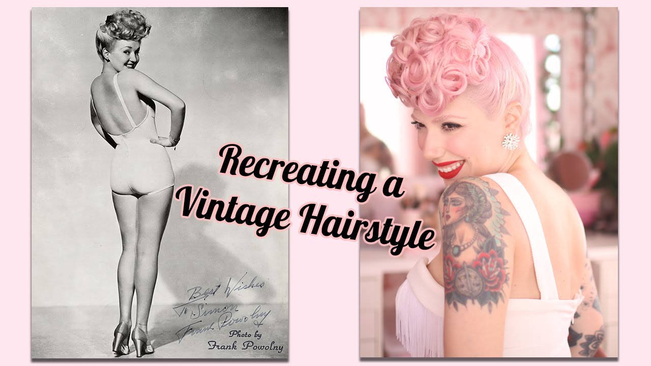 Recreating a vintage hairstyle - Betty Grable | Using hair padding