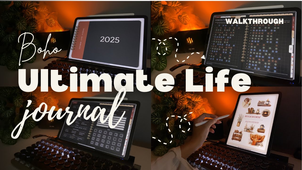 2025 Digital Journal Planner Walkthrough | GoodNotes 6 | Boho Theme | Self-Awareness & Organization