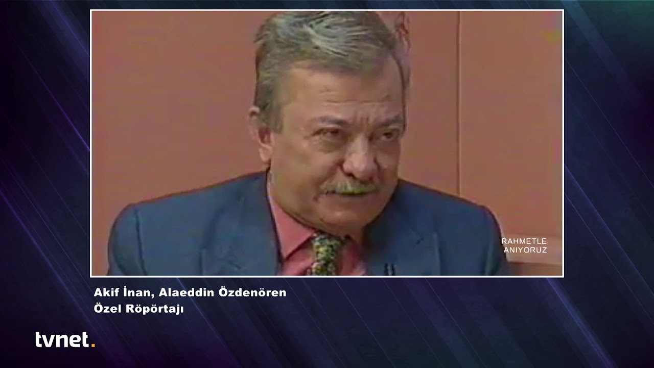 Akif İnan, Alaeddin Özdenören Özel Röportajı