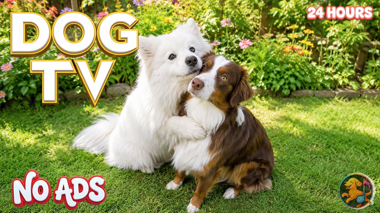 Dog TV: Музыка от стресса для собак и видео, когда они одни дома весь день