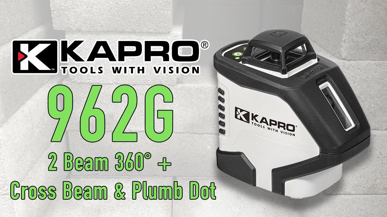 962G - 2 Beam 360° + Cross Beam & Plumb Dot Self-Leveling Laser