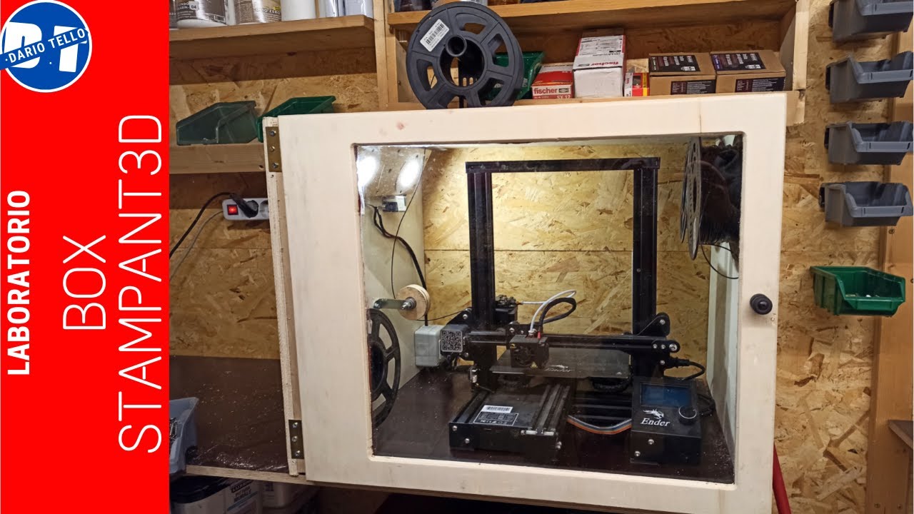 Box per stampante 3D Ender 3 pro temperatura stabilizzata