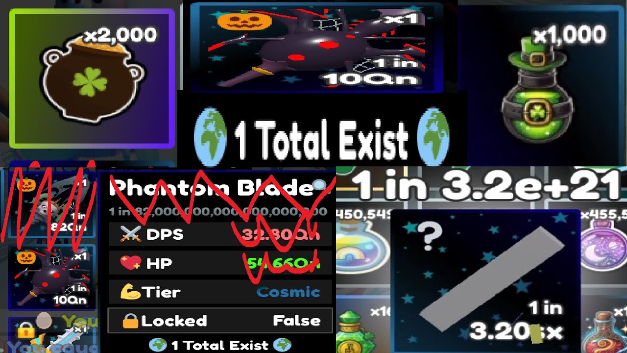 MY FIRST (and second) 1 IN 1 // NEW SEXTILLION BLADE // Halloween Update Dungeon RNG