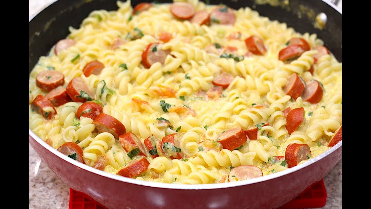 MACARRÃO CREMOSO DE 1 PANELA SÓ - RÁPIDO,  FACÍLIMO E DELICIOSO - Isamara Amâncio