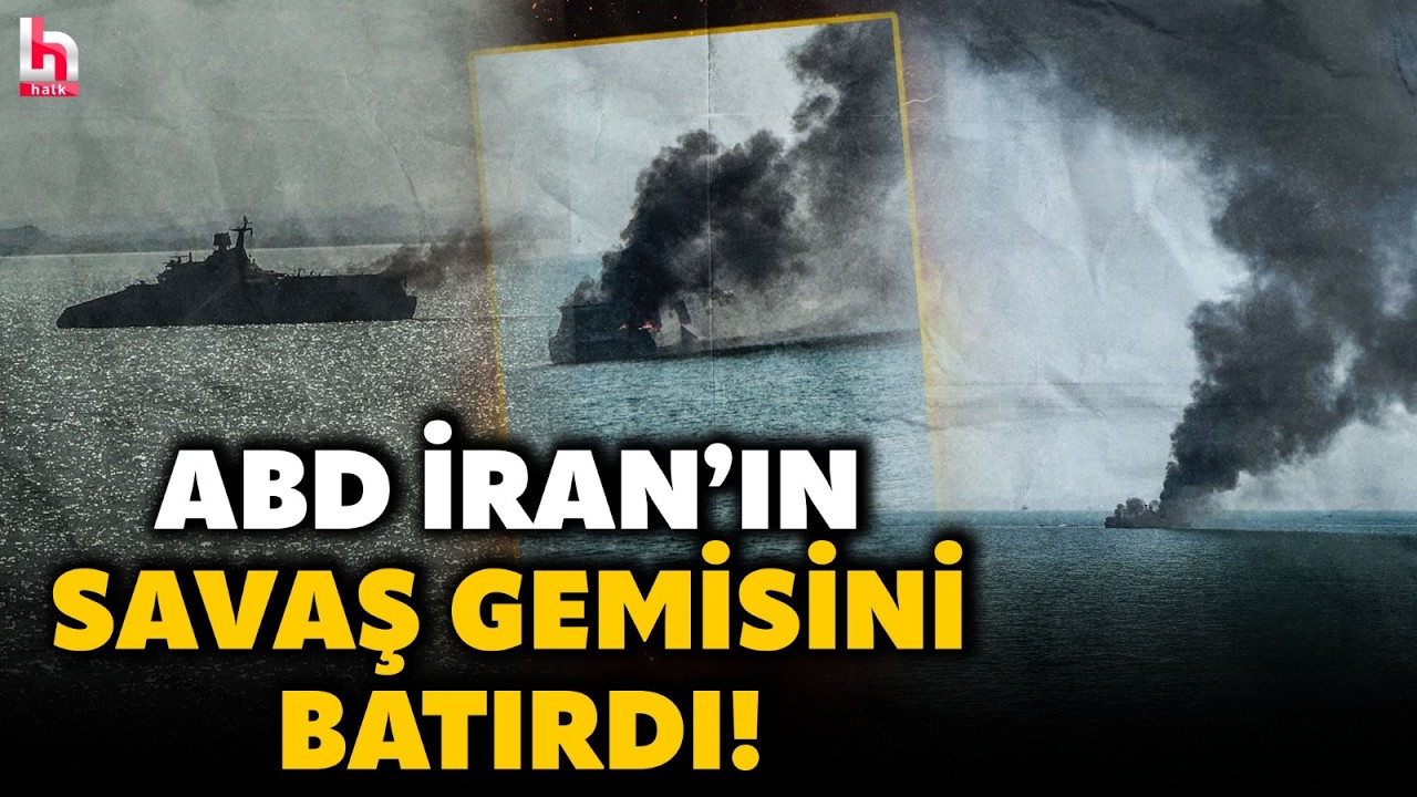 ABD'DEN İRAN'A AĞIR DARBE! İran'ın savaş gemisini batırdılar! 100'e yakın kişi hayatını kaybetti!