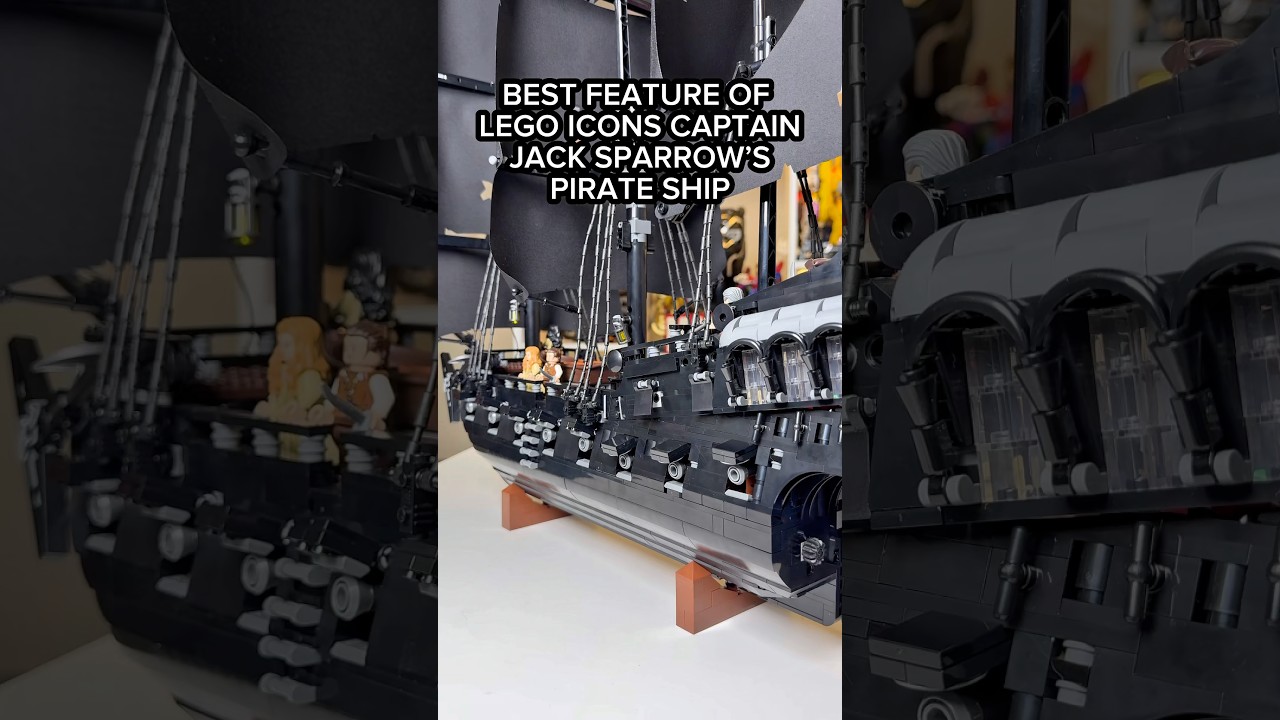 Best Feature of LEGO ICONS Captain Jack Sparrow&rsquo;s Pirate Ship! #lego #rlfm #afol #reviews #10365