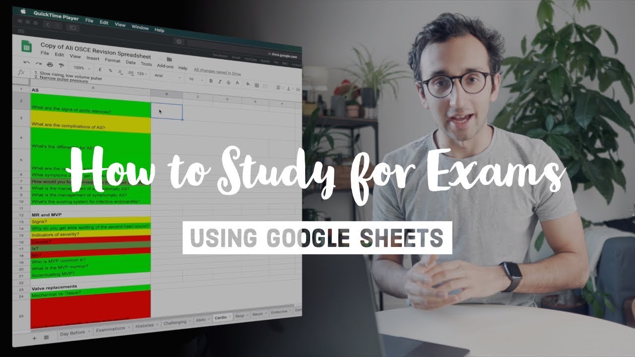 How to Study for Exams with Google Sheets