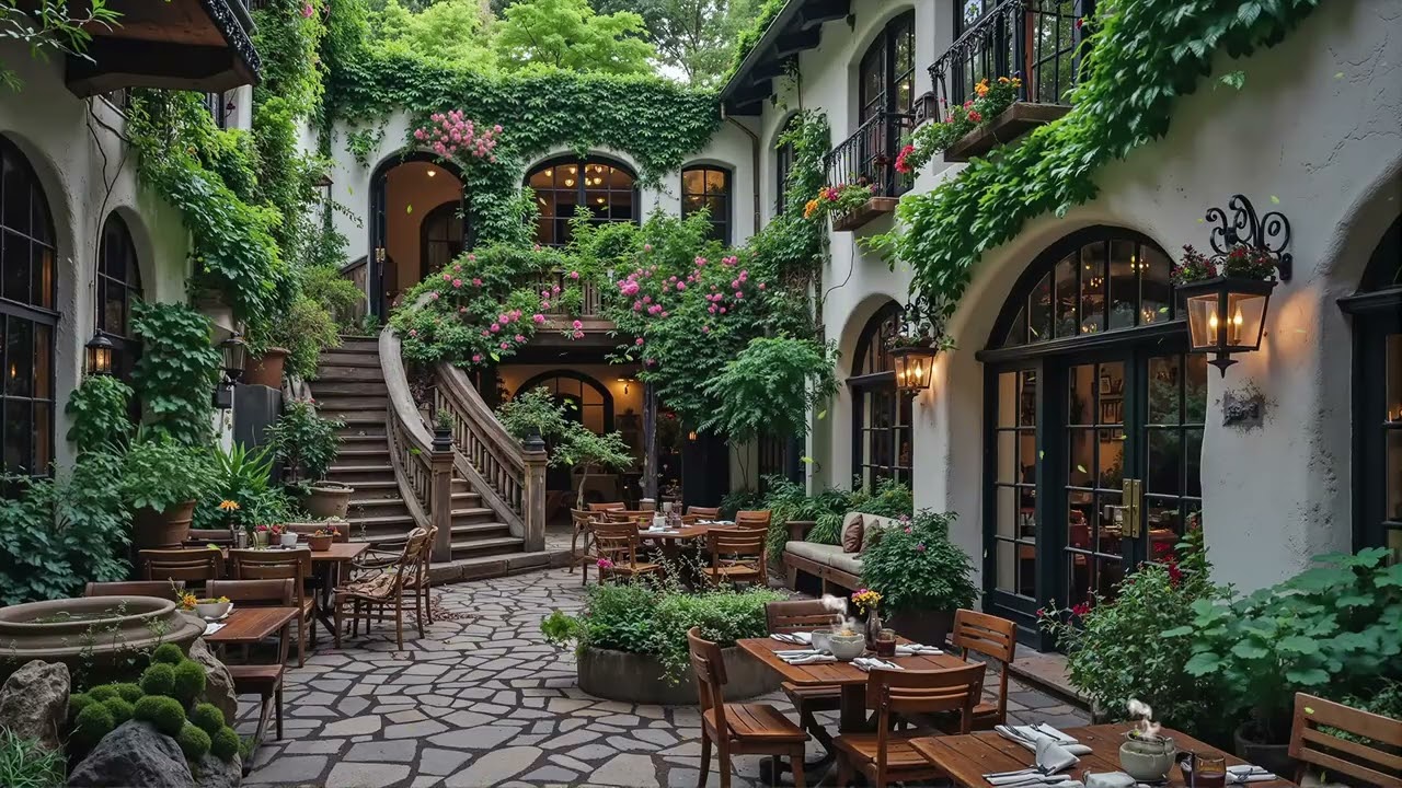 Smooth Jazz in the Garden 🌸 Relaxing Sax & Piano for Stress Relief, Focus, Coffee & Nature Vibes