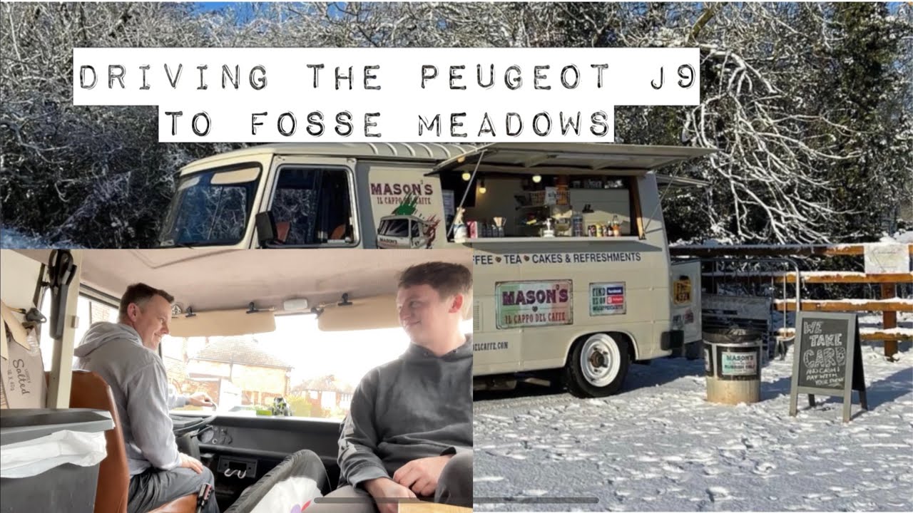 Driving The Peugeot J9 Coffee Van To Fosse Meadows Masons Il Cappo Del Caffe.