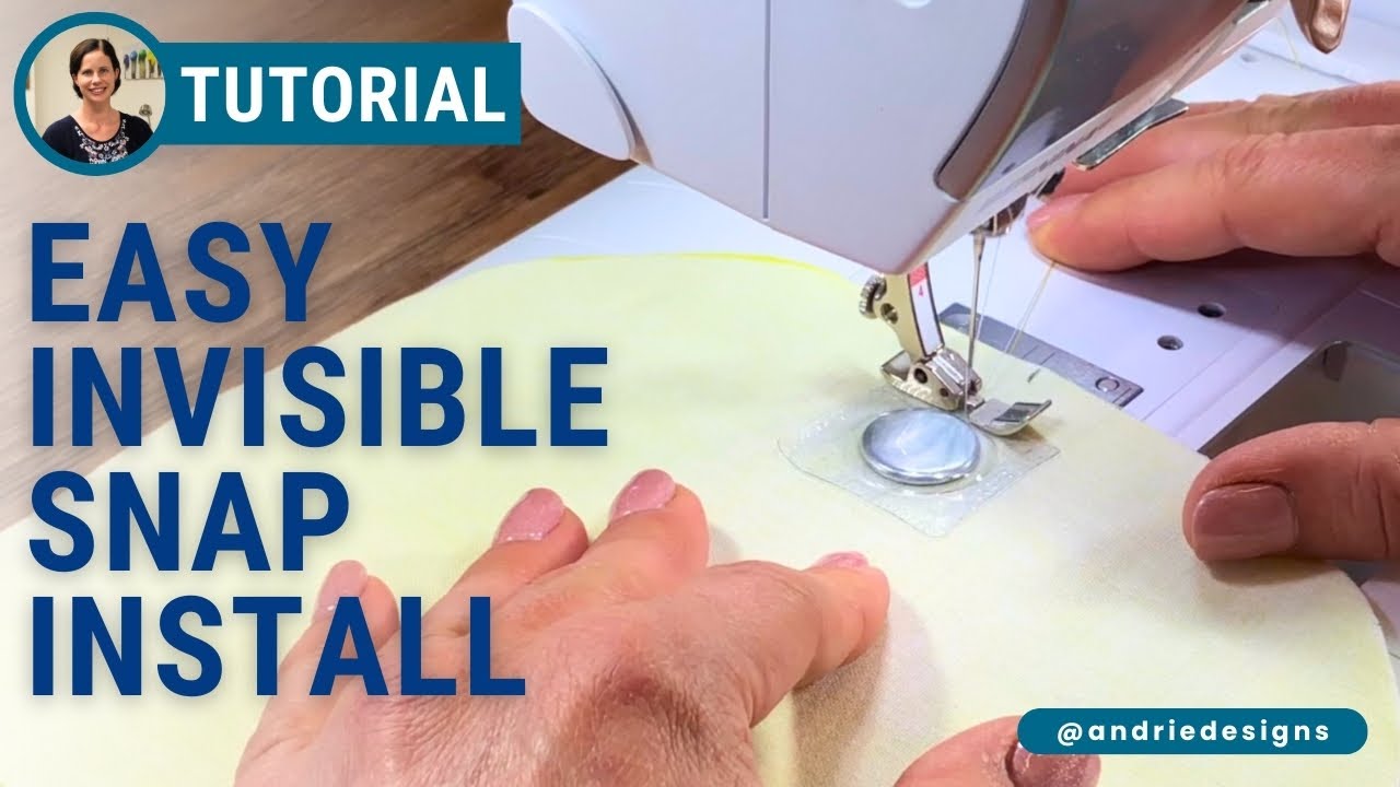 How to Install Invisible Magnetic Snaps | Beginner-Friendly Sewing Tutorial