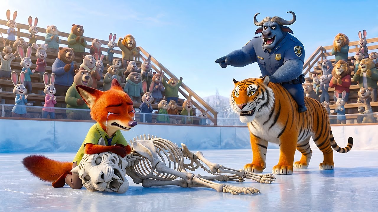 Nick Gets Tiger Racing Tournament 🏆Zootopia 2 Animation