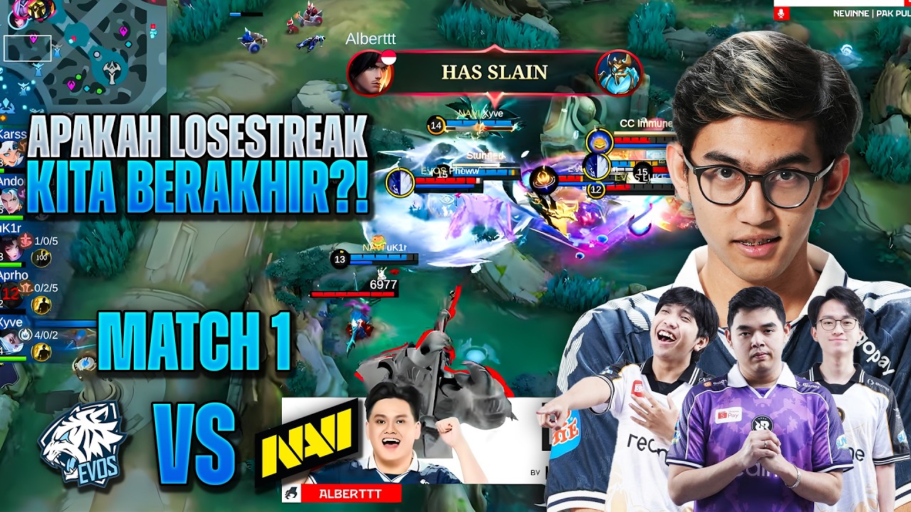 ALBERTTT MABAR VIP DI MPL?! EVOS VS NAVI GAME 1 - MPL ID S17
