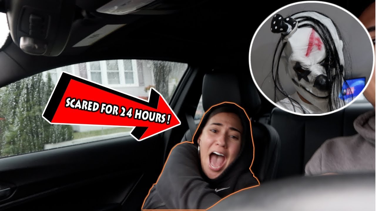 SCARING MY GIRLFRIEND FOR 24 HOURS !!! (HILARIOUS)