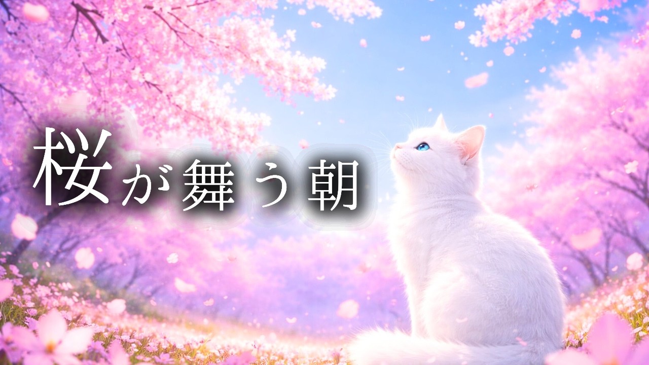 【熟睡】桜舞う春の朝に｜心が少し前向きになる癒しのピアノBGM ｜ Sleep & Relax Piano｜睡眠・瞑想・勉強・作業用
