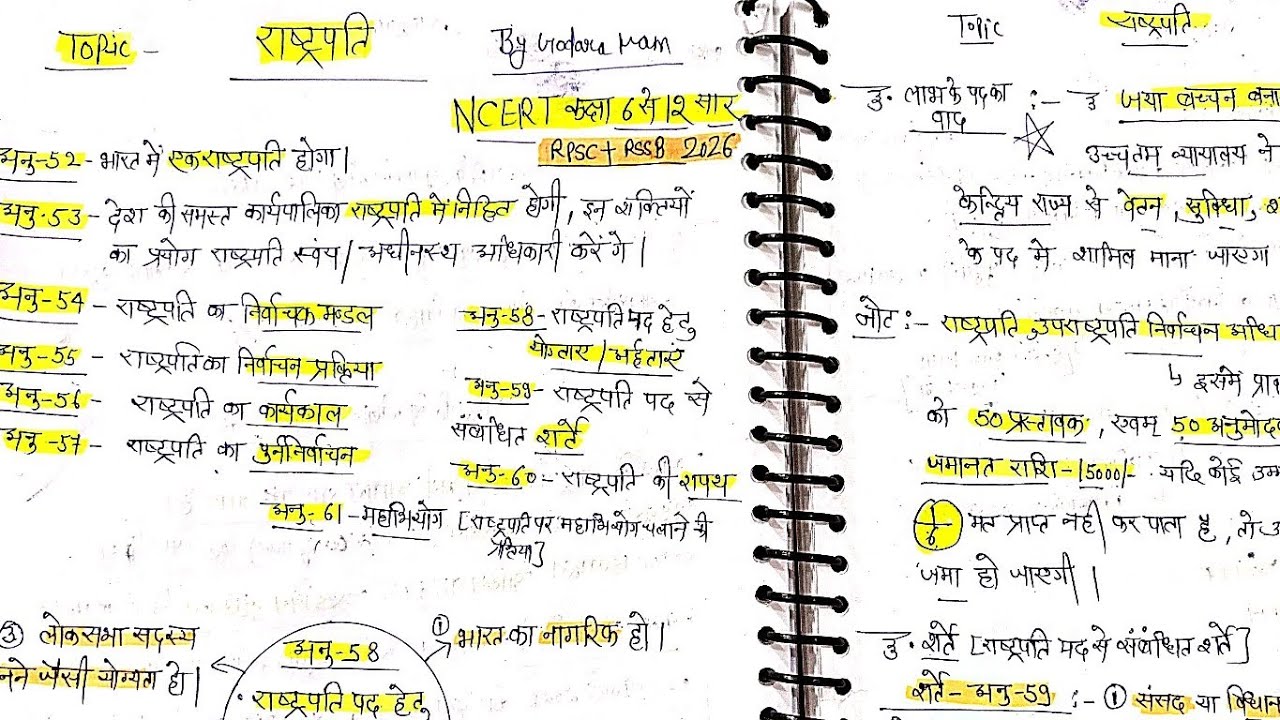 राष्ट्रपति #राष्ट्रपति 2026 के बदलते पैटर्न से पढ़े#rssb #rpsc के बदलते पैटर्न से नोट्स पढ़े।