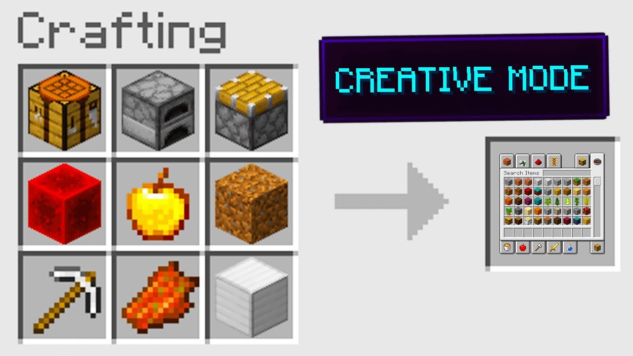 Minecraft Dar Poti Sa Craftezi Creative Mode...