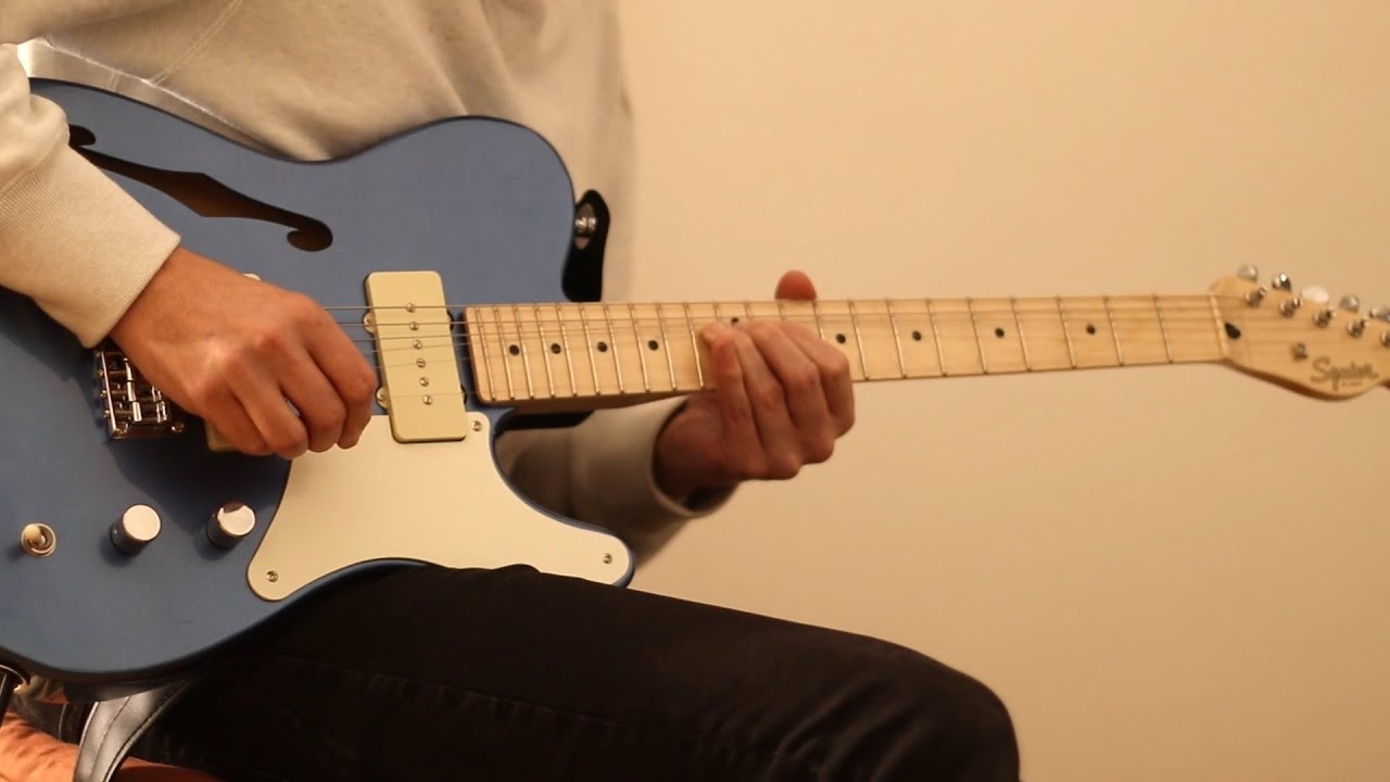 Lead guitar lines over Perfect Life by Steven Wilson - Squier Cabronita Thinline