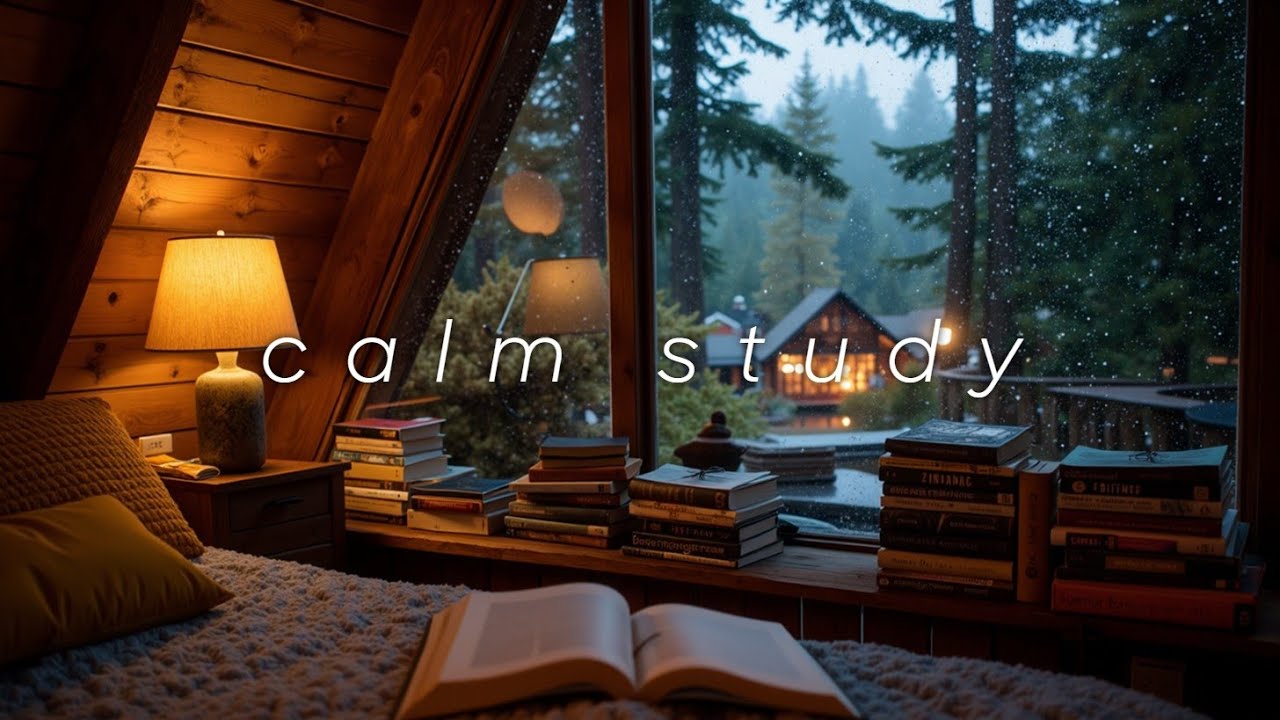 Cozy Cabin Piano ASMR ~ Peaceful Rain & Calm Music for Deep Sleep & Meditation
