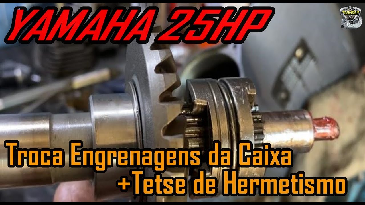 YAMAHA 25hp: Troca de Engrenagens da Rabeta e Algumas Dicas..