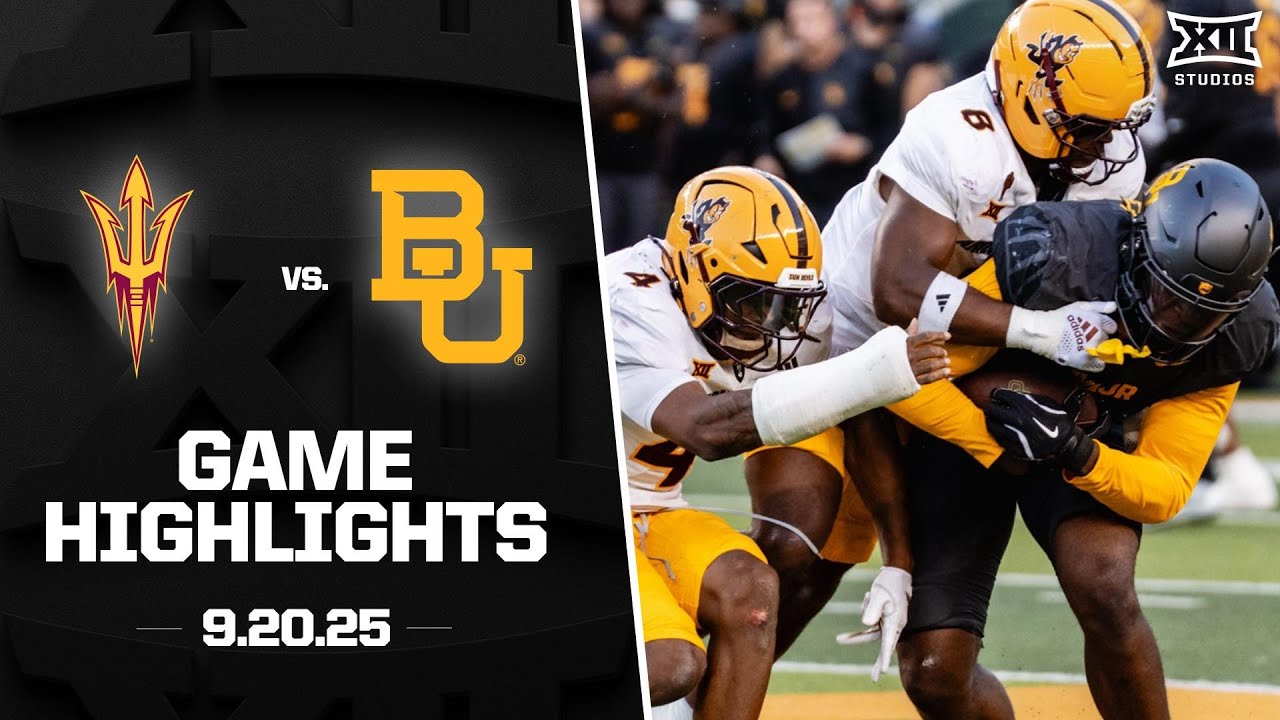 Arizona State vs. Baylor Game Highlights | 2025 Big 12 Football