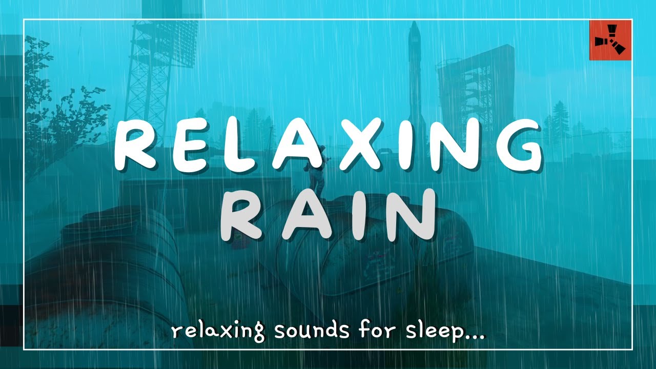 Rust Ambience  🎧 3 HOURS Relaxing Rain at Launch Site ⛈️ Soothing Sounds for Sleep 💤