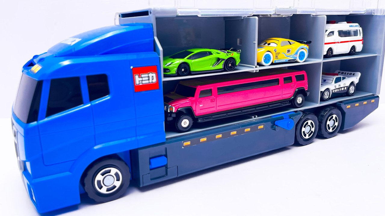 トミカ☆高級ミニカーを開封してコンボイ出発！ホンダNSXも参加☆Unbox luxury miniature cars and hit the road in a convoy
