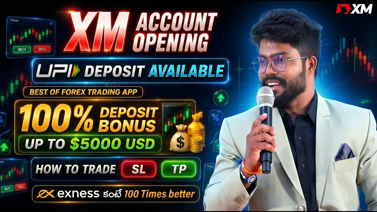 Best Forex Trading App? XM Account Opening Full Guide Telugu I UPI Deposit & Bonus I Forex Telugu