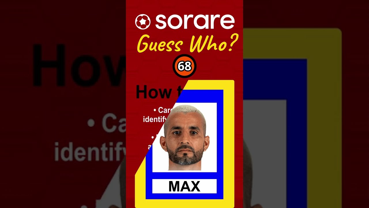 Sorare Guess Who Quiz 68 #shorts #Football