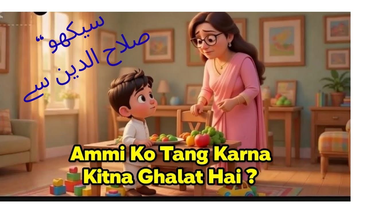 Salahuddin Learns to Care for His Mother | Emotional Kids Story