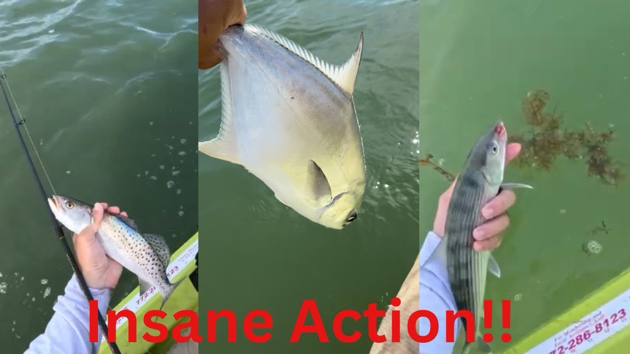 Kayak Fishing for Bonefish and Pompano in Ft Pierce. (Bonefish, Pompano, Snapper, Trout, and more)