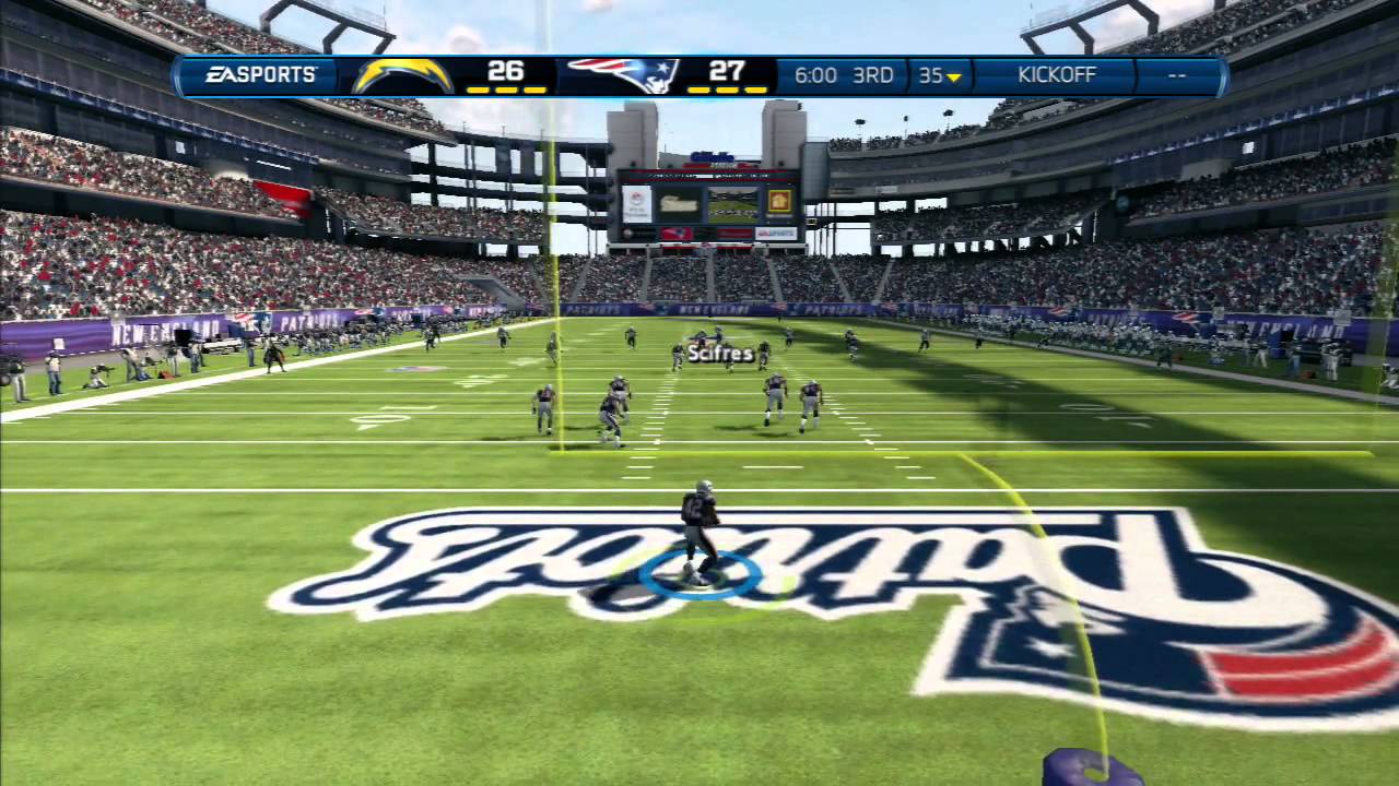 Madden 13:UNBELIEVEABLE DECISION-Madden 13 ONLINE GAMEPLAY-CHARGERS Vs. PATRIOTS