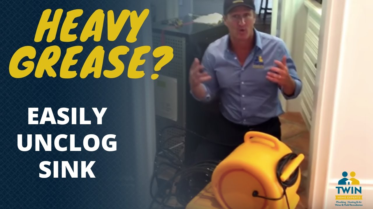 The Best Way To Unclog A Kitchen Drain With Heavy Grease!