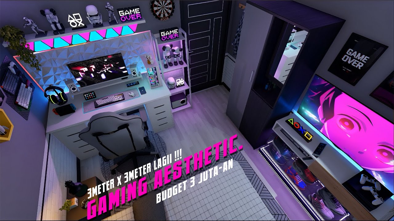 KAMAR GAMING AESTHETIC 3 JUTAAN 3X3 METER - GAMERS AUTO BETAH