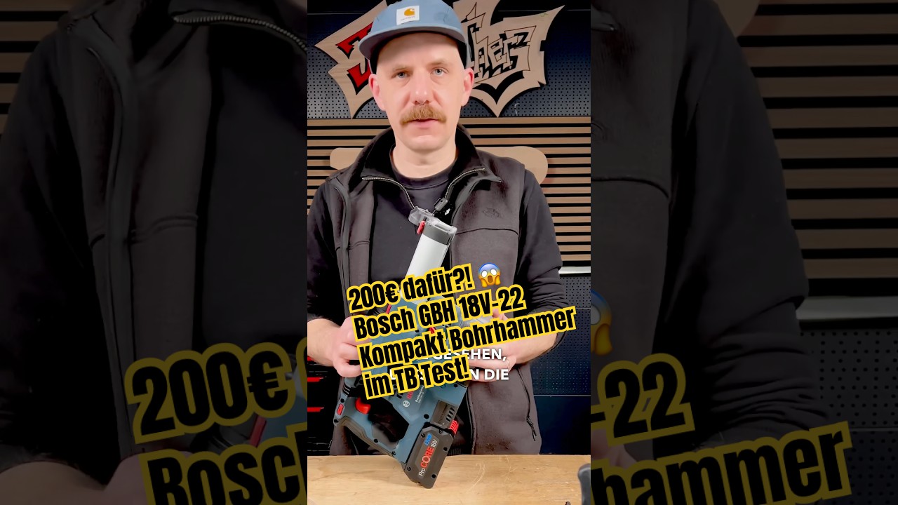200&euro; daf&uuml;r?! 😱 Der neue BOSCH GBH 18V-22 im Speed Check! #shorts #diy