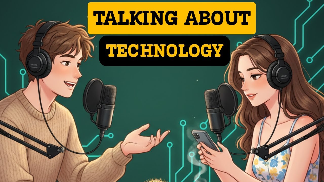 English Podcast For Easy English Conversation | Technology in Daily Life | Learn English Fast