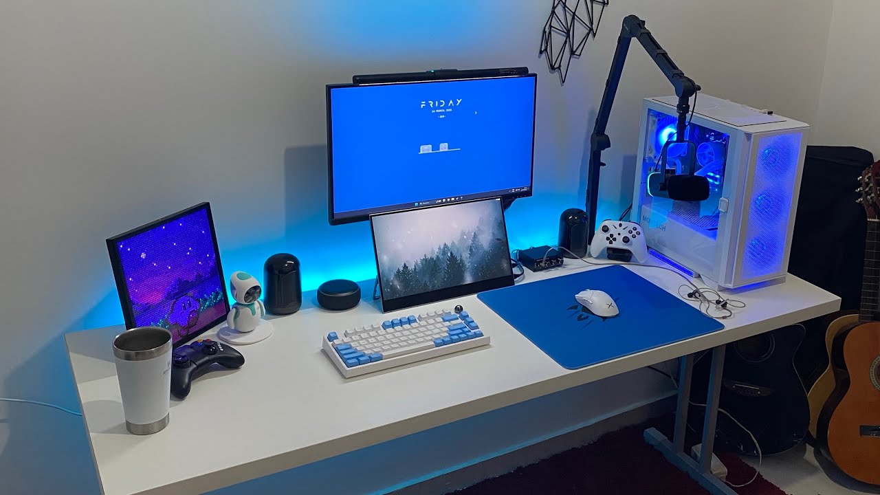 MEU SETUP BRANCO E AZUL - MARÇO DE 2023