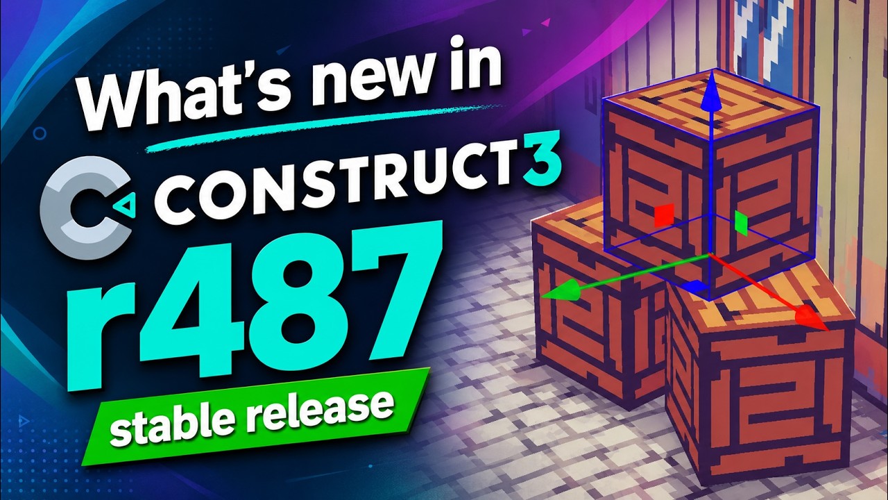 Новое в Construct 3 r487: 3D-редактор, 3D-пули и многое другое