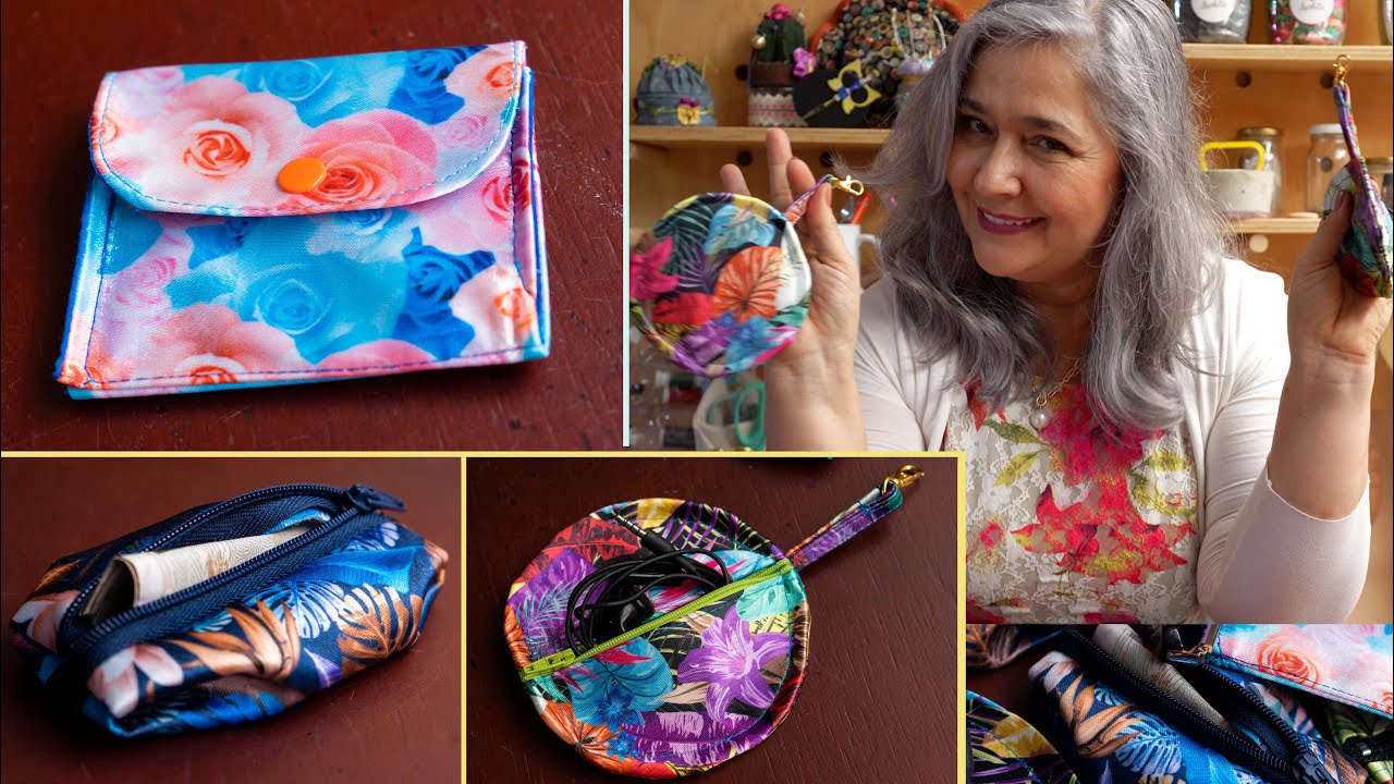 3 BOLSOS, útiles y fáciles para hacer  con retazos que YA tienes DIY/APRENDE y VENDE con LUZKITA