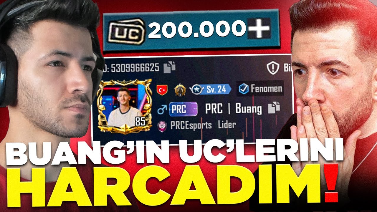 BUANG'IN HESABINA GİZLİCE GİRİP UC'LERİNİ HARCADIK! - Pubg MOBILE
